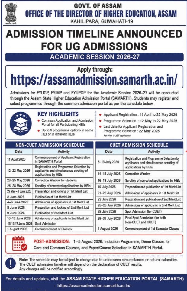 Admission Notice